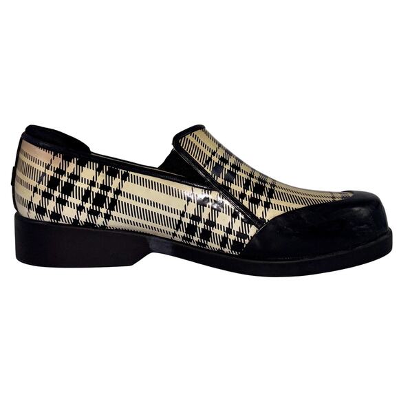 Sperry Topsiders Women's Sz 9 Yellow/Black Plaid Shoes Waterproof Outdoor Rain - Picture 10 of 12